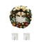12-Inch Christmas Wreath Wall Hanging with Tree Garland and Bell Decor